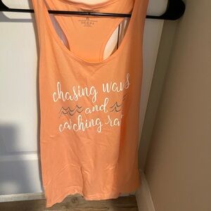Chasing rays and catching rays juniors XL tank top NWOT
